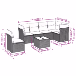 VidaXL 3249537 set mobili da esterno