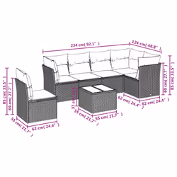 VidaXL 3249548 set mobili da esterno