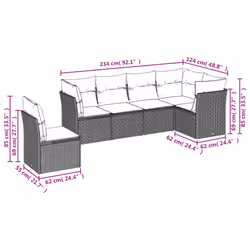 VidaXL 3249549 set mobili da esterno