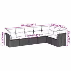VidaXL 3249575 set mobili da esterno