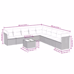 VidaXL 3249615 set mobili da esterno - Vista aggiuntiva 3