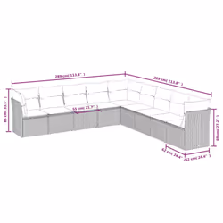 VidaXL 3249618 set mobili da esterno