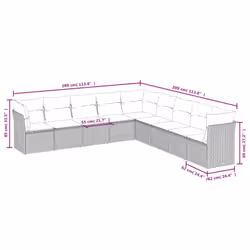 VidaXL 3249624 set mobili da esterno