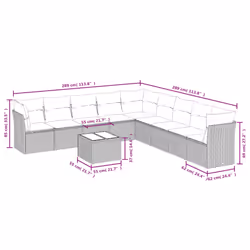 VidaXL 3249625 set mobili da esterno