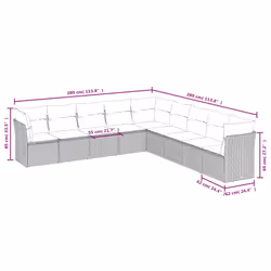 VidaXL 3249628 set mobili da esterno