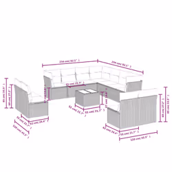 VidaXL 3249664 set mobili da esterno