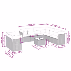 VidaXL 3249679 set mobili da esterno