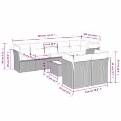 VidaXL 3249749 set mobili da esterno