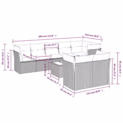 VidaXL 3249755 set mobili da esterno