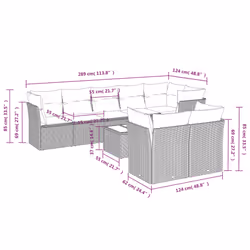 VidaXL 3249757 set mobili da esterno