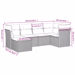 VidaXL 3249792 set mobili da esterno