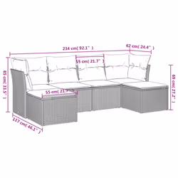 VidaXL 3249852 set mobili da esterno