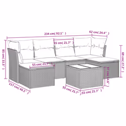 VidaXL 3249858 set mobili da esterno