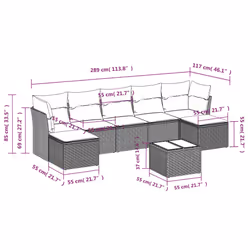 VidaXL 3249864 set mobili da esterno