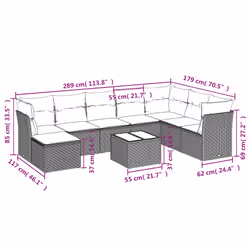VidaXL 3249884 set mobili da esterno