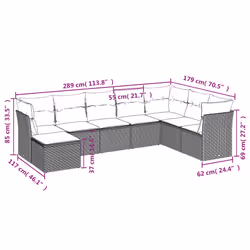 VidaXL 3249885 set mobili da esterno