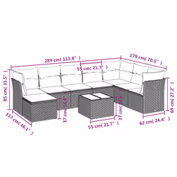 VidaXL 3249887 set mobili da esterno