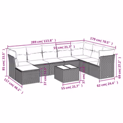 VidaXL 3249899 set mobili da esterno
