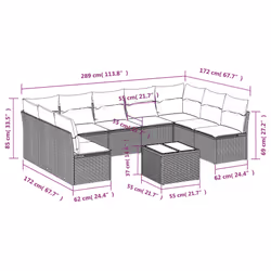 VidaXL 3249911 set mobili da esterno - Vista aggiuntiva 3