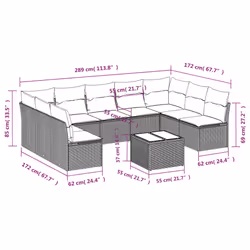 VidaXL 3249917 set mobili da esterno