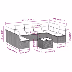 VidaXL 3249921 set mobili da esterno - Vista aggiuntiva 3