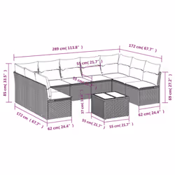 VidaXL 3249922 set mobili da esterno - Vista aggiuntiva 3