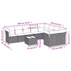 VidaXL 3250004 set mobili da esterno