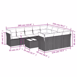 VidaXL 3250058 set mobili da esterno