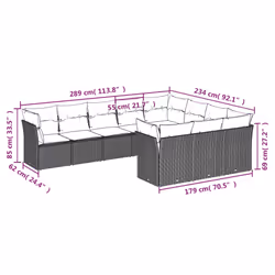 VidaXL 3250067 set mobili da esterno