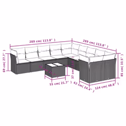 VidaXL 3250082 set mobili da esterno