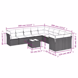 VidaXL 3250085 set mobili da esterno