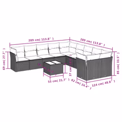 VidaXL 3250087 set mobili da esterno