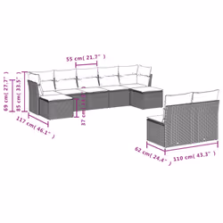 VidaXL 3250109 set mobili da esterno