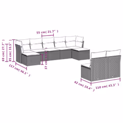 VidaXL 3250114 set mobili da esterno
