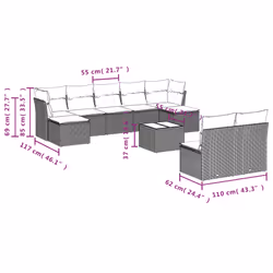 VidaXL 3250115 set mobili da esterno