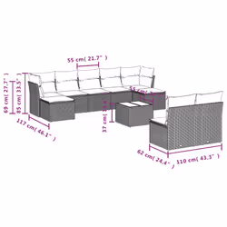 VidaXL 3250117 set mobili da esterno