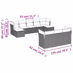 VidaXL 3250164 set mobili da esterno - Vista aggiuntiva 3