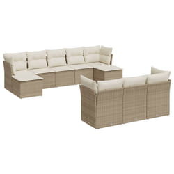 VidaXL 3250167 set mobili da esterno Crema, Bianco
