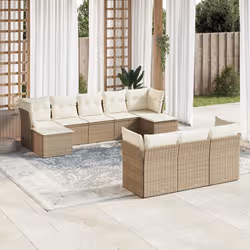 VidaXL 3250167 set mobili da esterno Crema, Bianco - Vista aggiuntiva 2