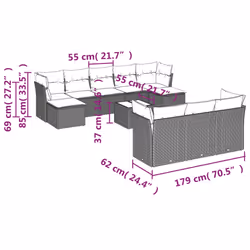 VidaXL 3250169 set mobili da esterno