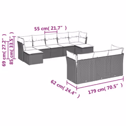 VidaXL 3250172 set mobili da esterno - Vista aggiuntiva 3