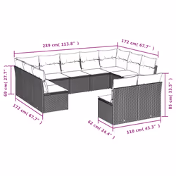 VidaXL 3250184 set mobili da esterno