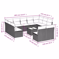 VidaXL 3250188 set mobili da esterno