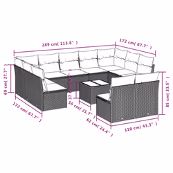 VidaXL 3250194 set mobili da esterno