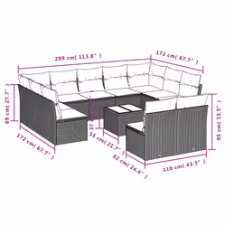 VidaXL 3250198 set mobili da esterno