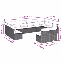 VidaXL 3250212 set mobili da esterno