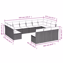 VidaXL 3250225 set mobili da esterno