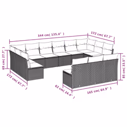 VidaXL 3250234 set mobili da esterno - Vista aggiuntiva 3