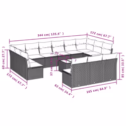 VidaXL 3250237 set mobili da esterno