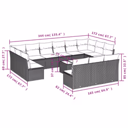 VidaXL 3250238 set mobili da esterno